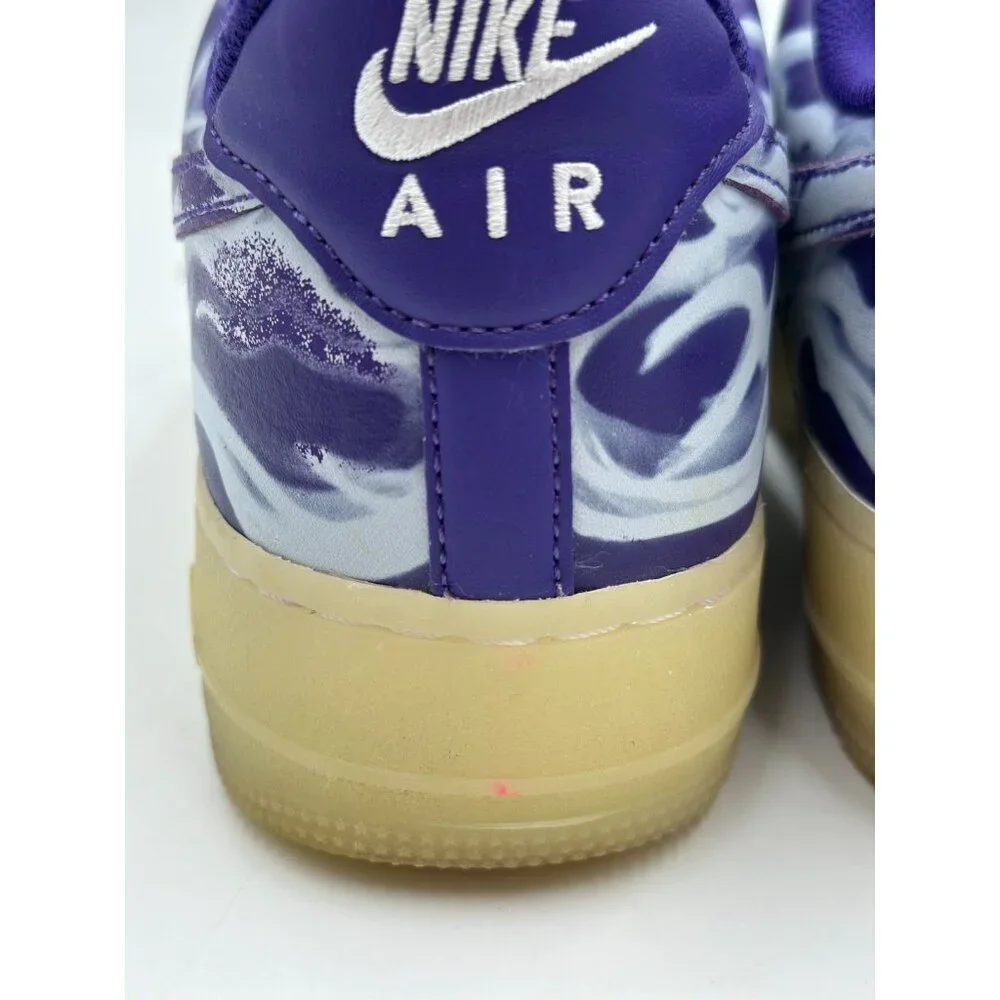 Nike Shoes Air Force 1 Low '07 QS Purple Skeleton Size 9 CU8067-500